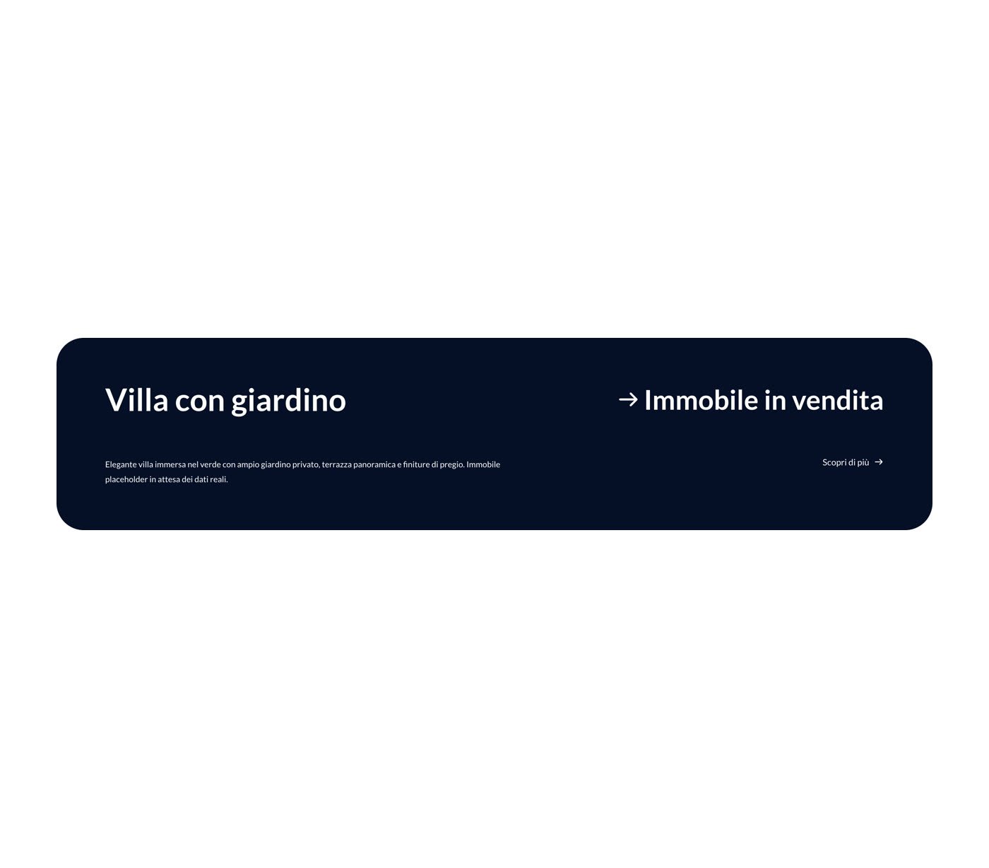Polo Real Estate, la scheda di un immobile